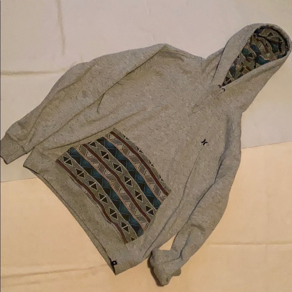 Hurley Mens Medium Grey Hoodie